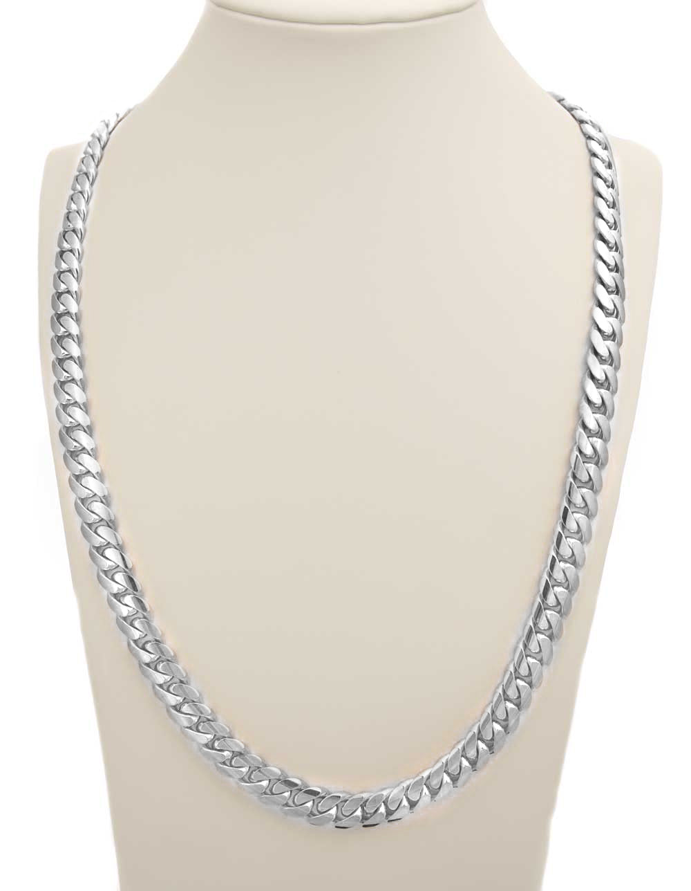 18 MM  Cuban Link Chain (Silver) Big