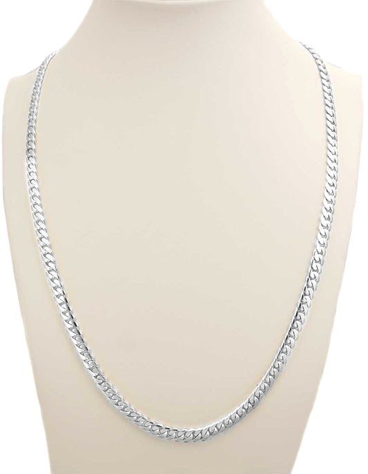 10 MM  Cuban Link Chain (Silver) Medium